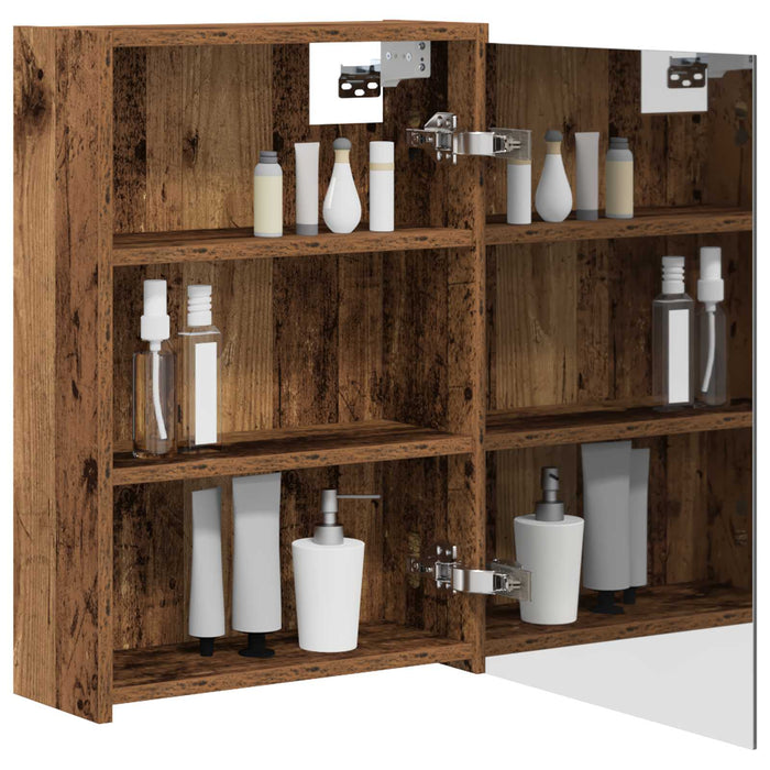 Dulap cu oglindă pentru baie Lemn vechi 43 x 16 x 62.5 cm - WALTI WALTI