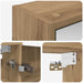 Dulap cu oglindă pentru baie Stejar artizanal 43 x 16 x 62.5 cm - WALTI WALTI