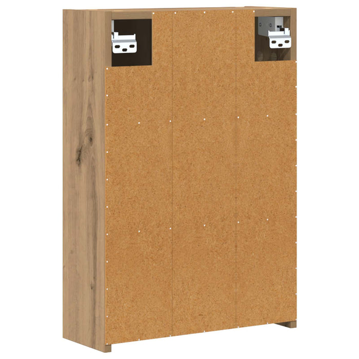 Dulap cu oglindă pentru baie Stejar artizanal 43 x 16 x 62.5 cm - WALTI WALTI
