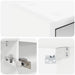 Dulap cu oglindă pentru baie cu raft Alb 43 x 16 x 62.5 cm - WALTI WALTI