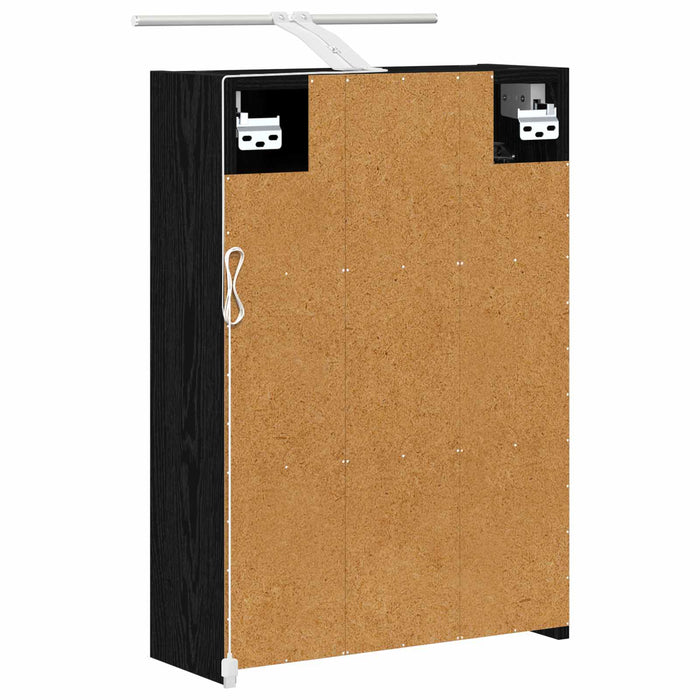 Dulap cu oglindă pentru baie Stejar Negru 43 x 16 x 62.5 cm WALTI