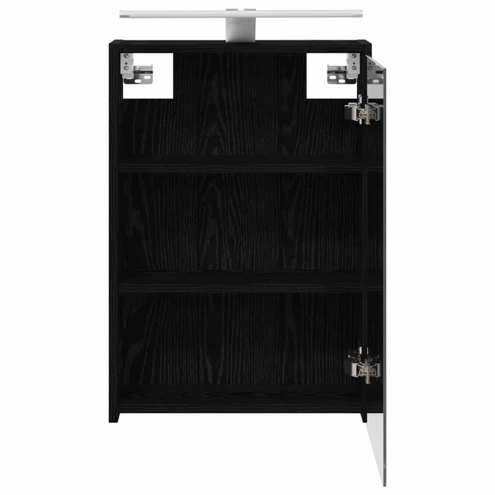Dulap cu oglindă pentru baie Stejar Negru 43 x 16 x 62.5 cm WALTI