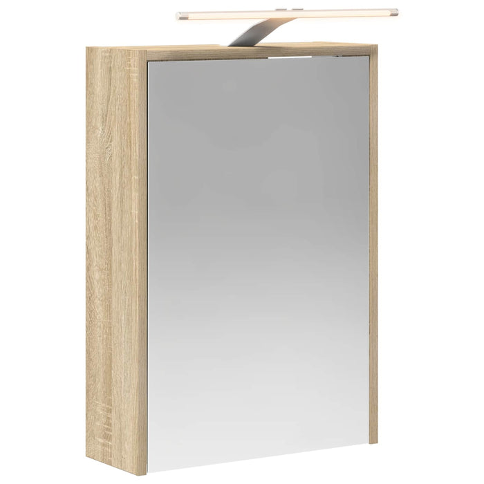 Dulap cu oglindă pentru baie Stejar Sonoma 43 x 16 x 62.5 cm - WALTI WALTI