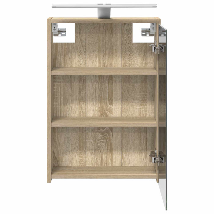 Dulap cu oglindă pentru baie Stejar Sonoma 43 x 16 x 62.5 cm - WALTI WALTI