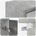 Dulap cu oglindă pentru baie Gri din beton 43 x 16 x 62.5 cm - WALTI WALTI