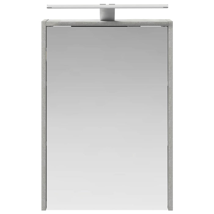Dulap cu oglindă pentru baie Gri din beton 43 x 16 x 62.5 cm - WALTI WALTI