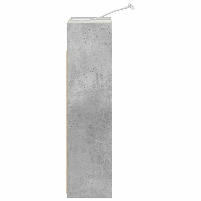 Dulap cu oglindă pentru baie Gri din beton 43 x 16 x 62.5 cm - WALTI WALTI