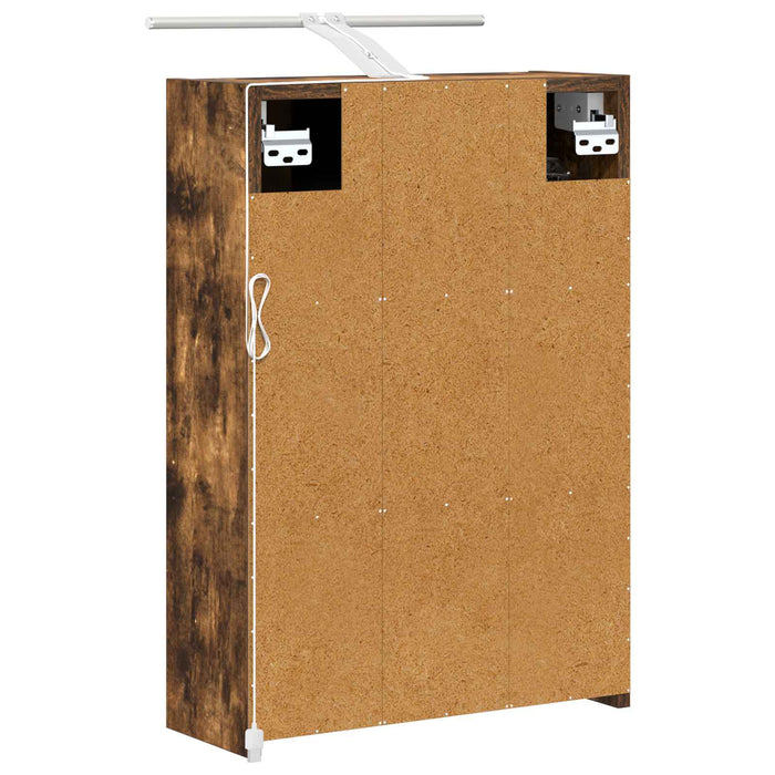 Dulap cu oglindă pentru baie Stejar fumuriu 43 x 16 x 62.5 cm - WALTI WALTI