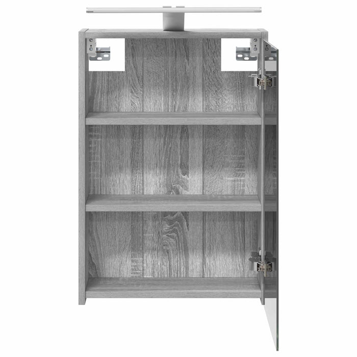 Dulap cu oglindă pentru baie Gri Sonoma 43 x 16 x 62.5 cm - WALTI WALTI