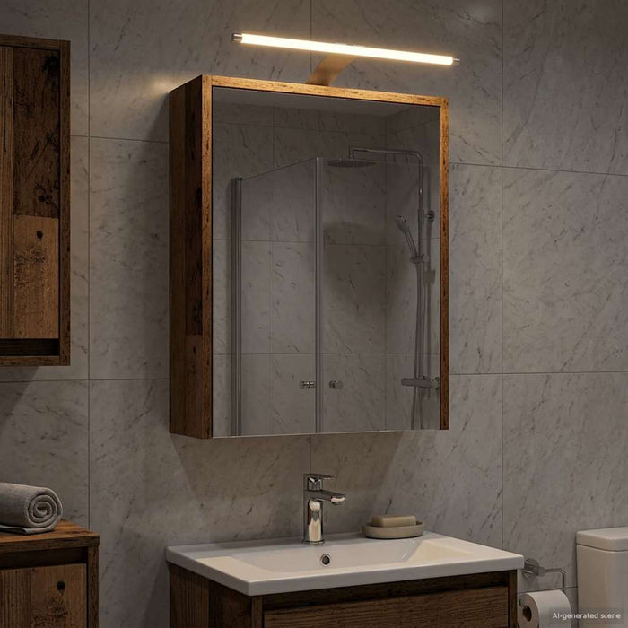 Dulap cu oglindă pentru baie Lemn vechi 43 x 16 x 62.5 cm - WALTI WALTI
