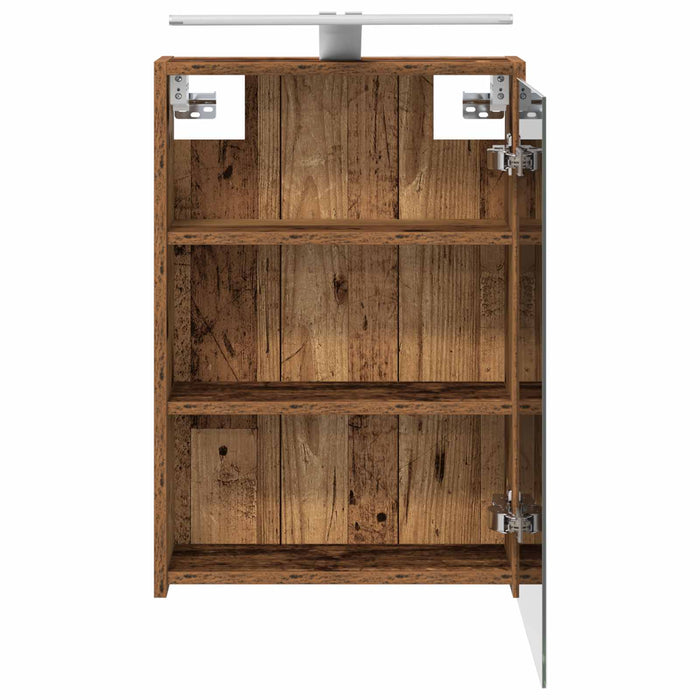 Dulap cu oglindă pentru baie Lemn vechi 43 x 16 x 62.5 cm - WALTI WALTI