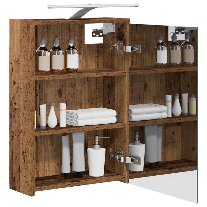Dulap cu oglindă pentru baie Lemn vechi 43 x 16 x 62.5 cm - WALTI WALTI