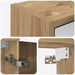 Dulap cu oglindă pentru baie Stejar artizanal 43 x 16 x 62.5 cm - WALTI WALTI