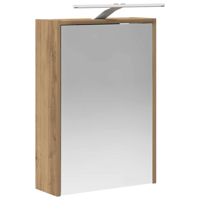 Dulap cu oglindă pentru baie Stejar artizanal 43 x 16 x 62.5 cm - WALTI WALTI