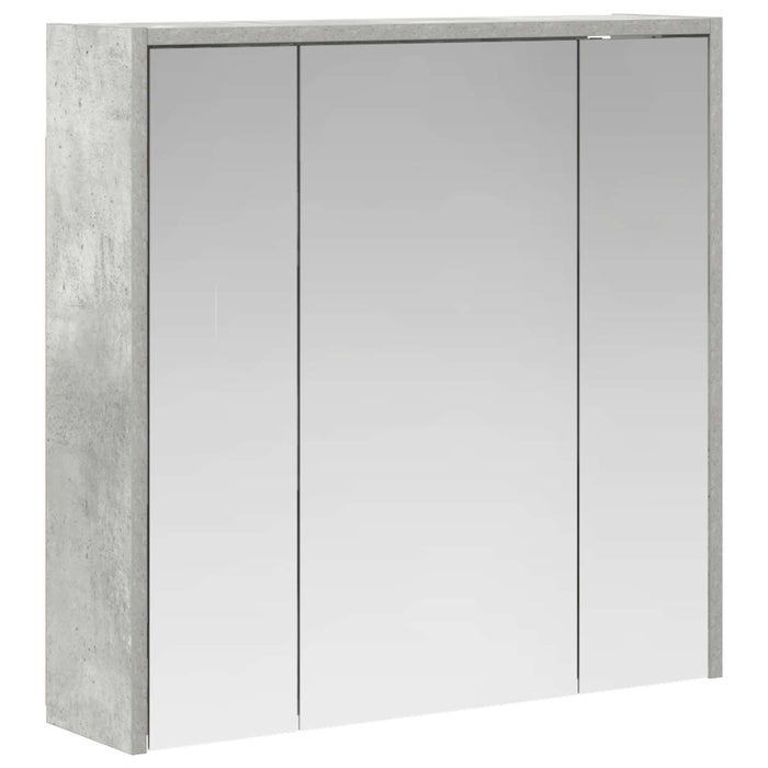 Dulap cu oglindă pentru baie Gri din beton 63,5 x 16 x 62,5 cm - WALTI WALTI