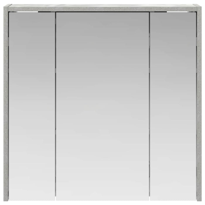 Dulap cu oglindă pentru baie Gri din beton 63,5 x 16 x 62,5 cm - WALTI WALTI