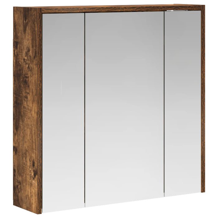 Dulap cu oglindă pentru baie Stejar fumuriu 63,5 x 16 x 62,5 cm - WALTI WALTI