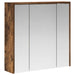 Dulap cu oglindă pentru baie Stejar fumuriu 63,5 x 16 x 62,5 cm - WALTI WALTI
