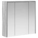 Dulap cu oglindă pentru baie Gri Sonoma 63,5 x 16 x 62,5 cm - WALTI WALTI