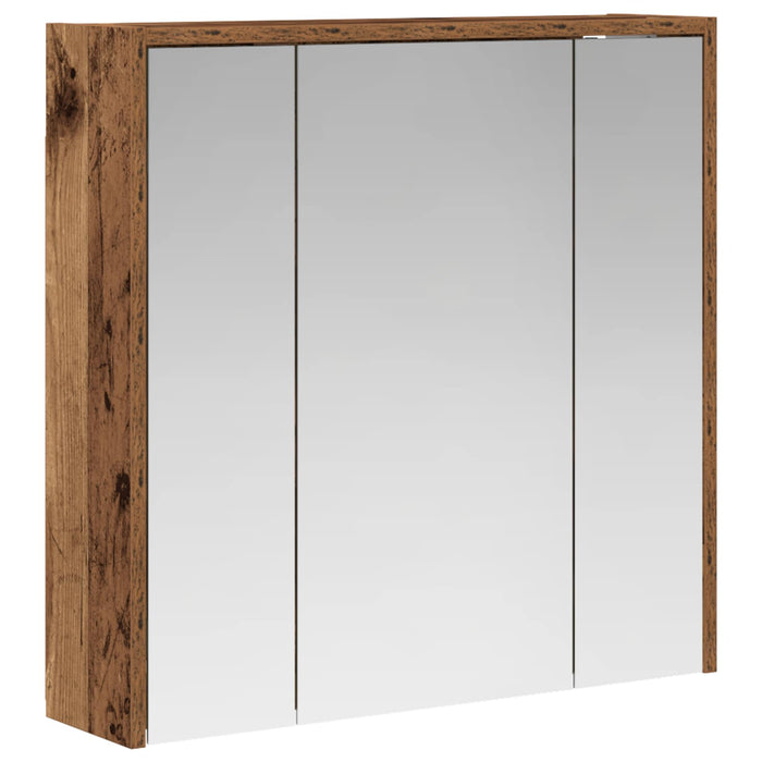 Dulap cu oglindă pentru baie Lemn vechi 63,5 x 16 x 62,5 cm - WALTI WALTI
