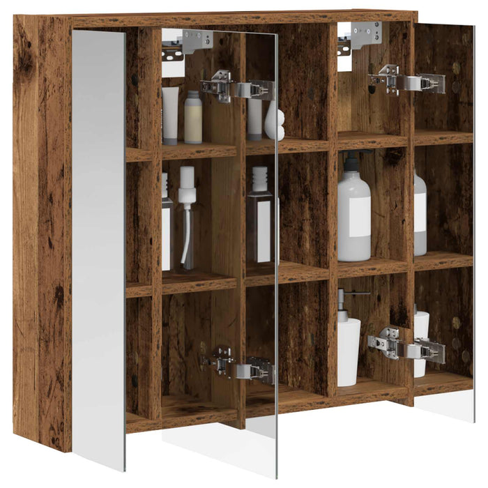 Dulap cu oglindă pentru baie Lemn vechi 63,5 x 16 x 62,5 cm - WALTI WALTI