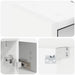 Dulap cu oglindă pentru baie Alb 63,5 x 16 x 62,5 cm - WALTI WALTI