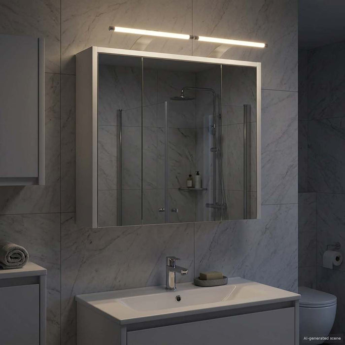 Dulap cu oglindă pentru baie Alb 63,5 x 16 x 62,5 cm - WALTI WALTI