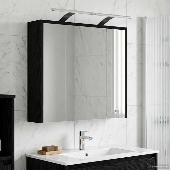 Dulap cu oglindă pentru baie Stejar Negru 63,5 x 16 x 62,5 cm - WALTI WALTI