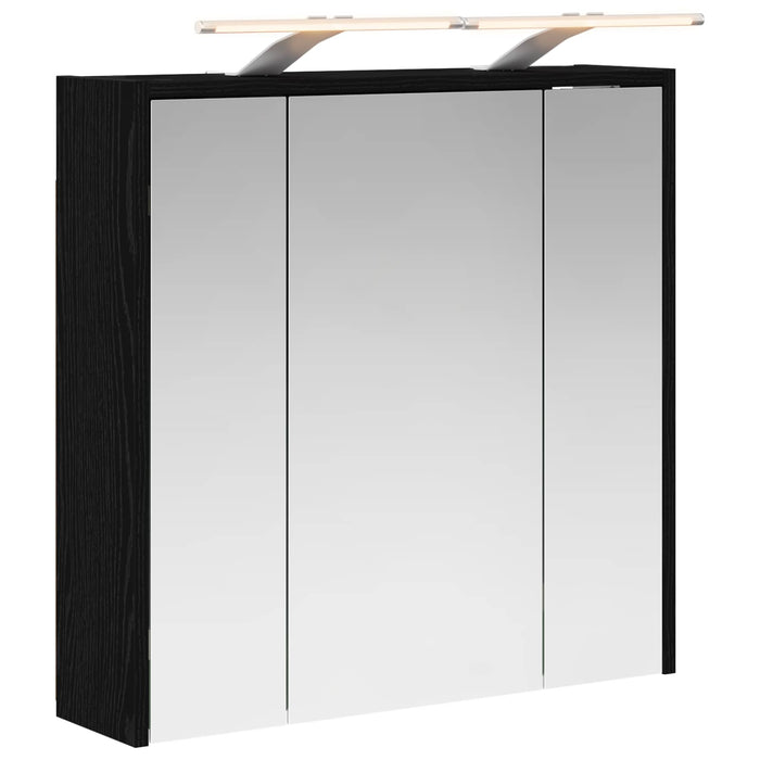 Dulap cu oglindă pentru baie Stejar Negru 63,5 x 16 x 62,5 cm - WALTI WALTI