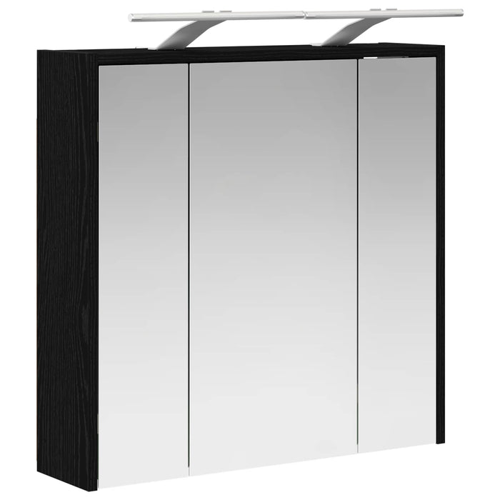 Dulap cu oglindă pentru baie Stejar Negru 63,5 x 16 x 62,5 cm - WALTI WALTI