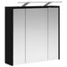 Dulap cu oglindă pentru baie Stejar Negru 63,5 x 16 x 62,5 cm - WALTI WALTI