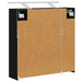 Dulap cu oglindă pentru baie Stejar Negru 63,5 x 16 x 62,5 cm - WALTI WALTI