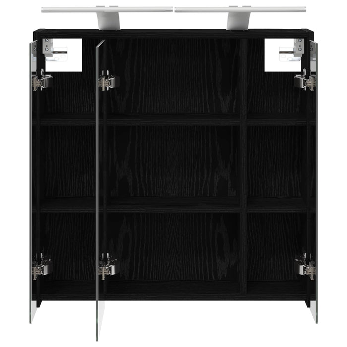 Dulap cu oglindă pentru baie Stejar Negru 63,5 x 16 x 62,5 cm - WALTI WALTI