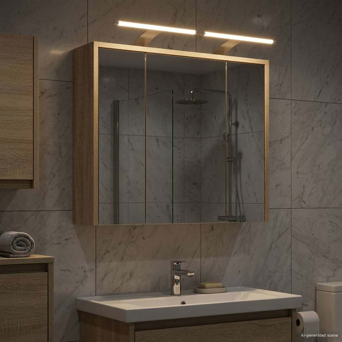 Dulap cu oglindă pentru baie Stejar Sonoma 63,5 x 16 x 62,5 cm - WALTI WALTI