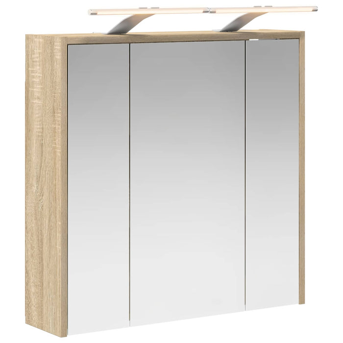 Dulap cu oglindă pentru baie Stejar Sonoma 63,5 x 16 x 62,5 cm - WALTI WALTI