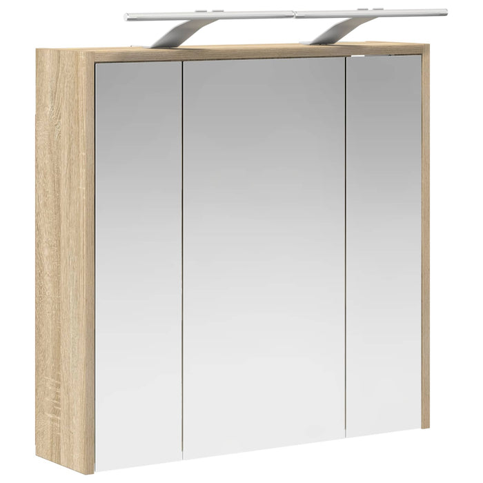Dulap cu oglindă pentru baie Stejar Sonoma 63,5 x 16 x 62,5 cm - WALTI WALTI