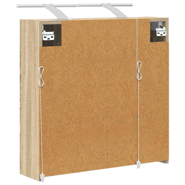 Dulap cu oglindă pentru baie Stejar Sonoma 63,5 x 16 x 62,5 cm - WALTI WALTI