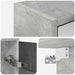 Dulap cu oglindă pentru baie Gri din beton 63,5 x 16 x 62,5 cm - WALTI WALTI