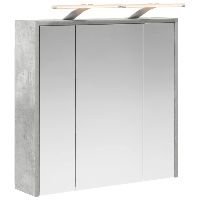 Dulap cu oglindă pentru baie Gri din beton 63,5 x 16 x 62,5 cm - WALTI WALTI