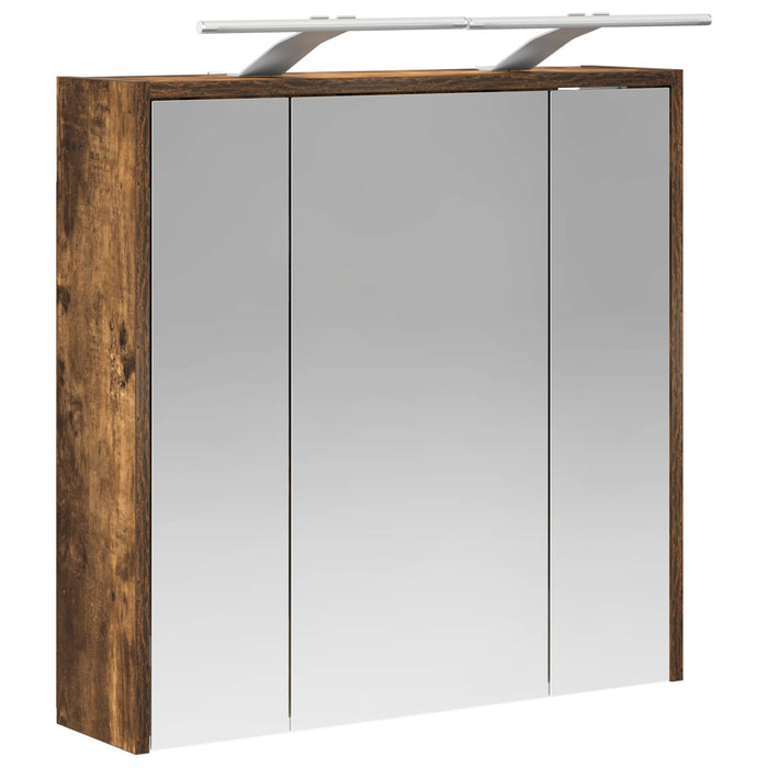 Dulap cu oglindă pentru baie Stejar fumuriu 63,5 x 16 x 62,5 cm - WALTI WALTI