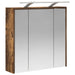 Dulap cu oglindă pentru baie Stejar fumuriu 63,5 x 16 x 62,5 cm - WALTI WALTI