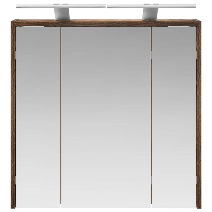 Dulap cu oglindă pentru baie Stejar fumuriu 63,5 x 16 x 62,5 cm - WALTI WALTI