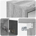Dulap cu oglindă pentru baie Gri Sonoma 63,5 x 16 x 62,5 cm - WALTI WALTI