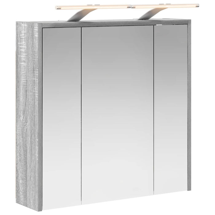 Dulap cu oglindă pentru baie Gri Sonoma 63,5 x 16 x 62,5 cm - WALTI WALTI
