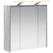 Dulap cu oglindă pentru baie Gri Sonoma 63,5 x 16 x 62,5 cm - WALTI WALTI