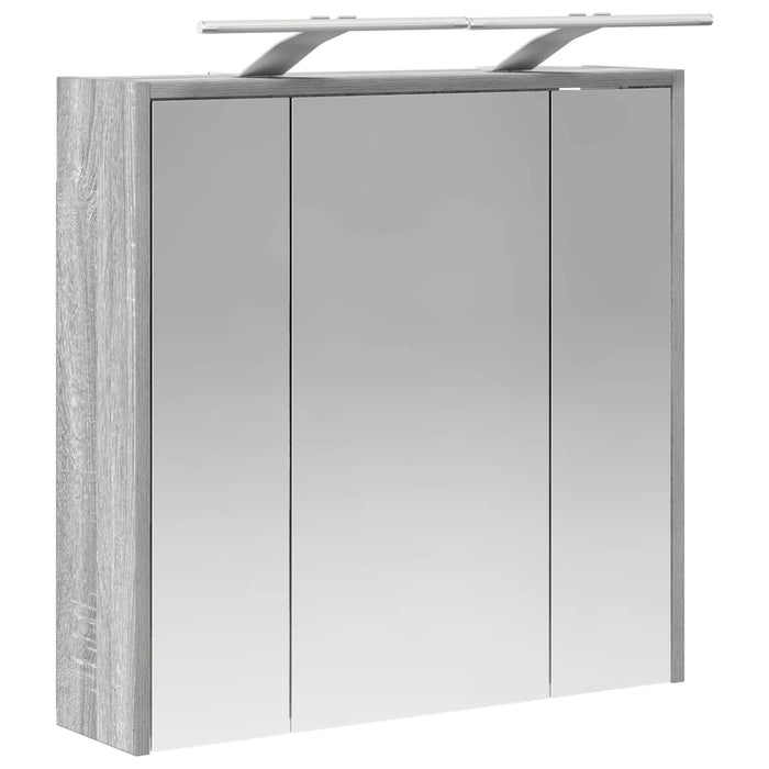 Dulap cu oglindă pentru baie Gri Sonoma 63,5 x 16 x 62,5 cm - WALTI WALTI