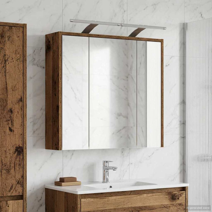 Dulap cu oglindă pentru baie Lemn vechi 63,5 x 16 x 62,5 cm - WALTI WALTI