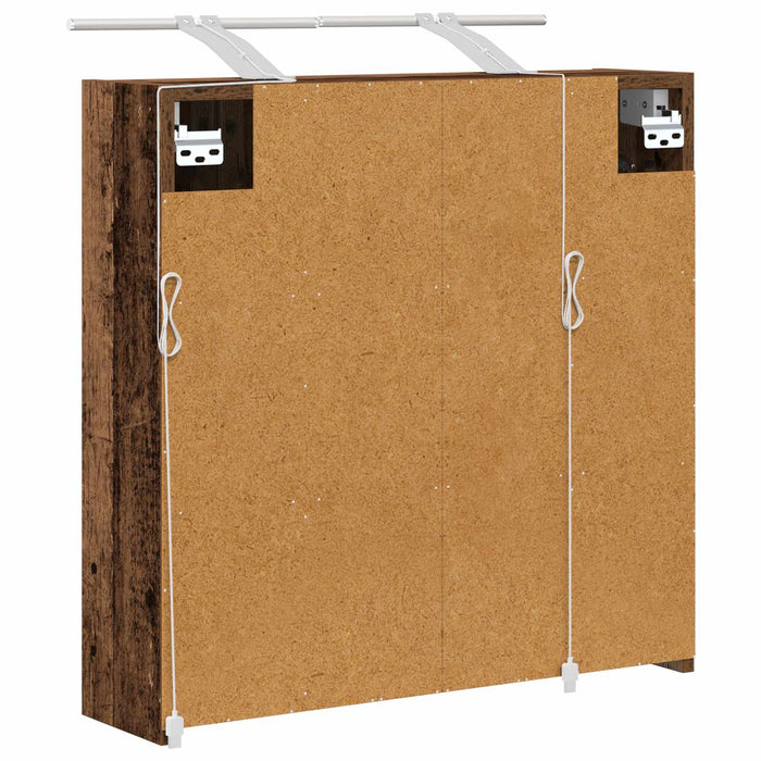 Dulap cu oglindă pentru baie Lemn vechi 63,5 x 16 x 62,5 cm - WALTI WALTI