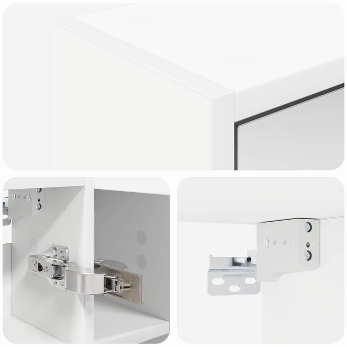 Dulap cu oglindă pentru baie Alb 73,5 x 16 x 62,5 cm - WALTI WALTI