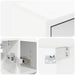 Dulap cu oglindă pentru baie Alb 73,5 x 16 x 62,5 cm - WALTI WALTI